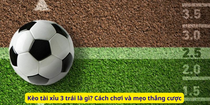 Kèo tài xỉu 3 trái là gì? Cách chơi và mẹo thắng cược